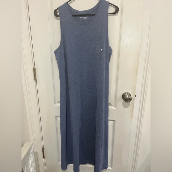 Koolaburra by UGG Womens Blue Tank Maxi Dress Casual Summer Sleeveless Large - Picture 1 of 4
